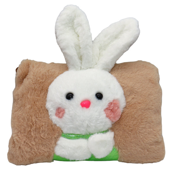 Winter Plush Bunny Detachable Electric Hot Water Bottle For School & Office