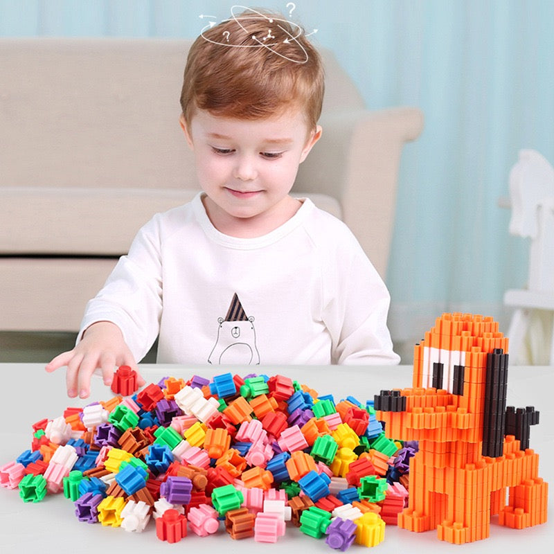 Creativity Building Block Puzzle Connector Multicolor Toy Set - 001