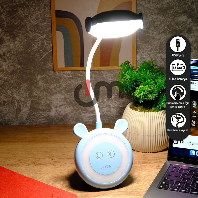 Cartoon Desk Lamp For Kids, Dimming Lamp, USB LED Lamp