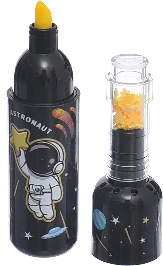 Cute Space Theme Bottle Shape Highlighters