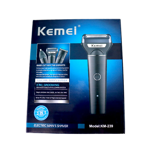 Rechargeable 3 in 1 Perfect Shaver, Hair Clipper and Nose Trimmer