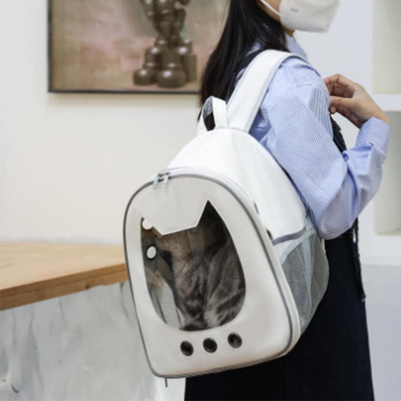 Pet Dogs Cats Backpack 7 Ventilated Holes Design - Portable Transport Bag